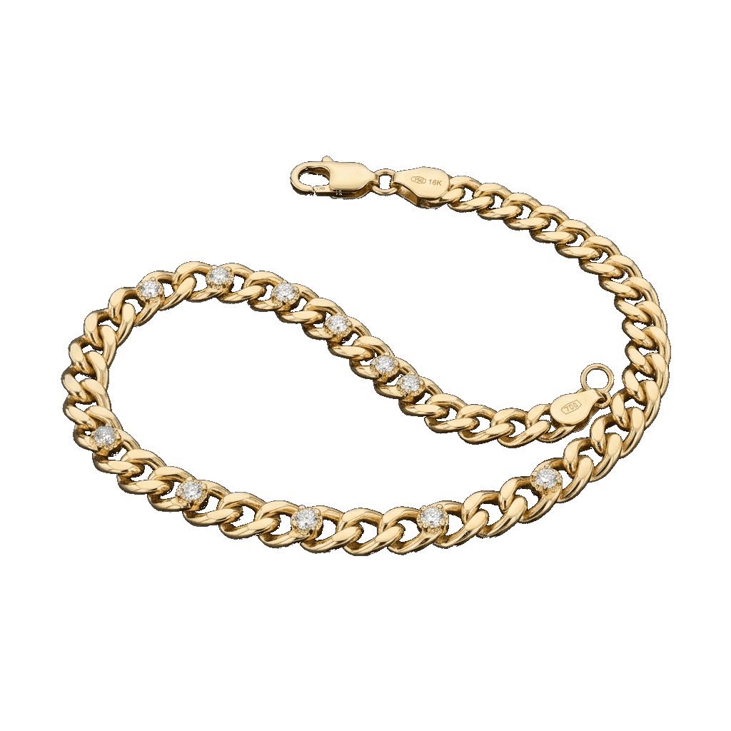 Silver Baguette & Round Tennis Bracelet