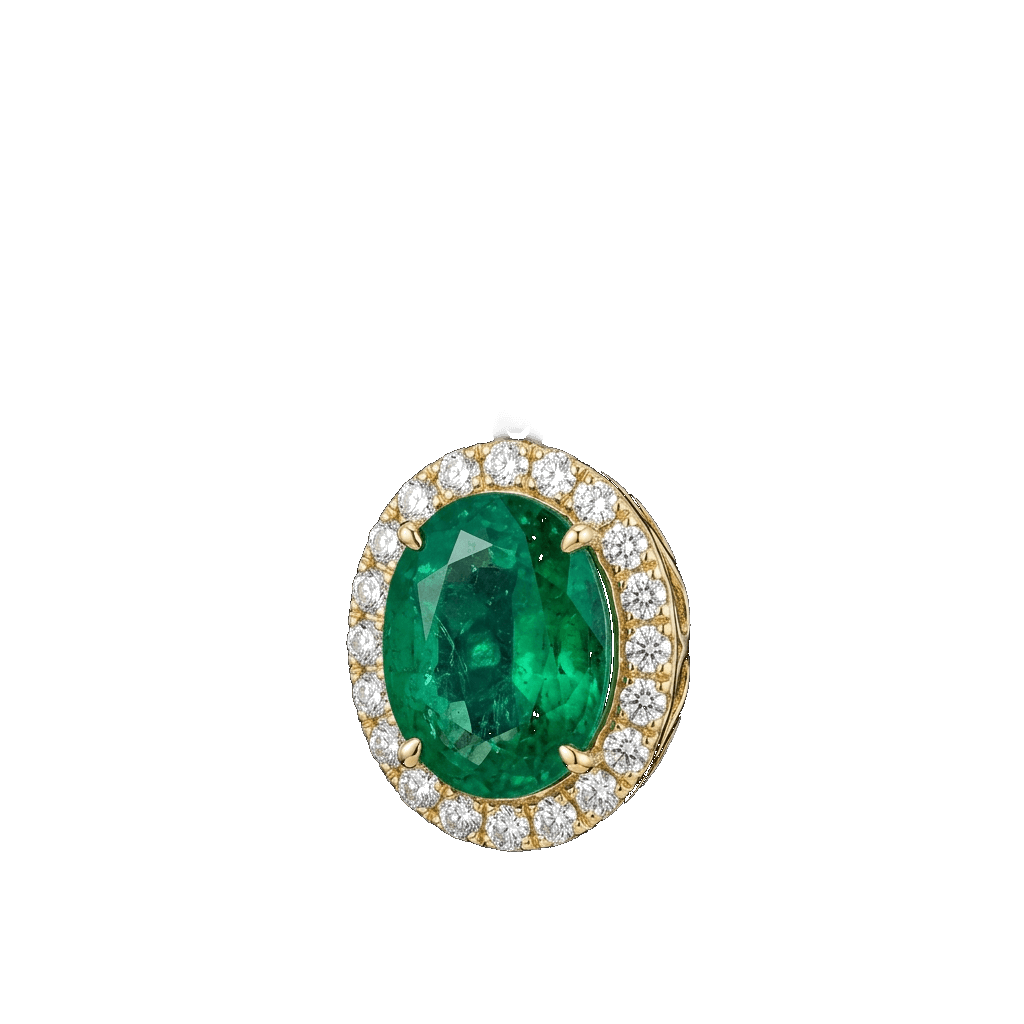 Emerald Layered Herringbone Necklace
